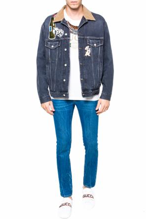Patched denim jacket, zdjęcie 2 Patched denim jacket od Gucci